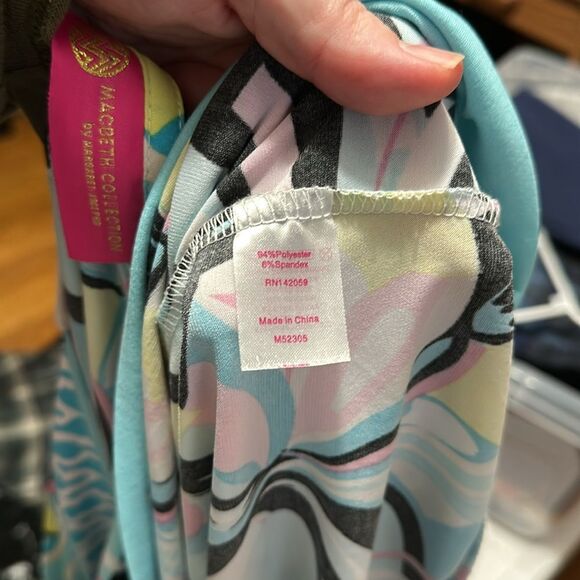 MACBETH COLLECTION Patterned V Neck Dress - Picture 5 of 5